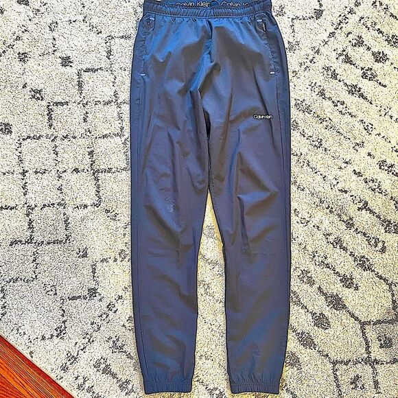 Calvin Klein Black Logo Jogger Track Pants Size Small - Picture 1 of 8